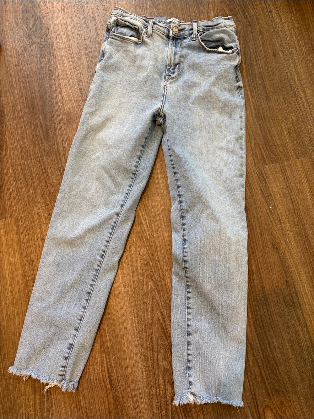 Kensie Light Blue Straight Jeans Vintage Luxe
